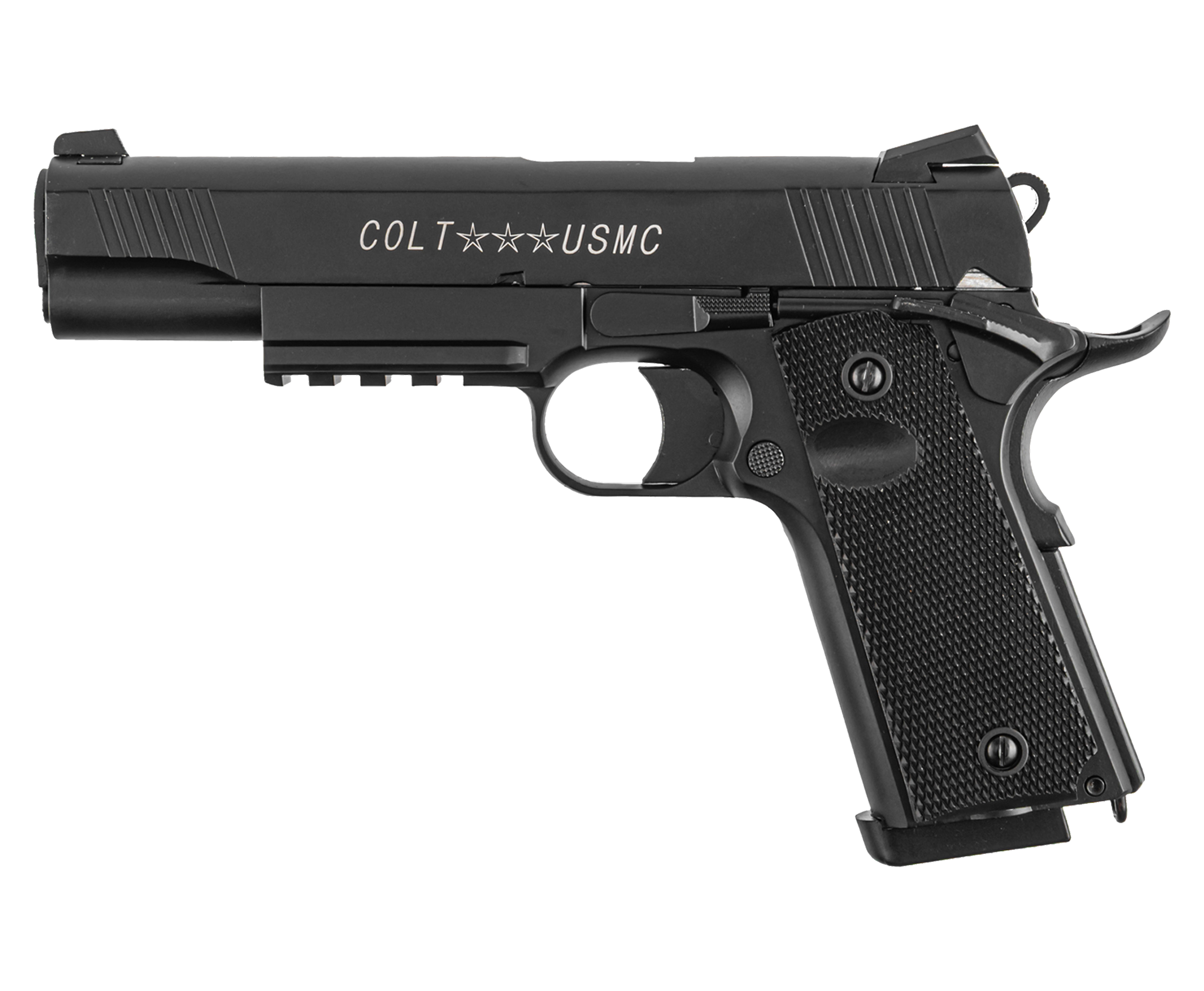 Страйкбольный пистолет Double Bell CLT M45A1 (739, черный, Green Gas)