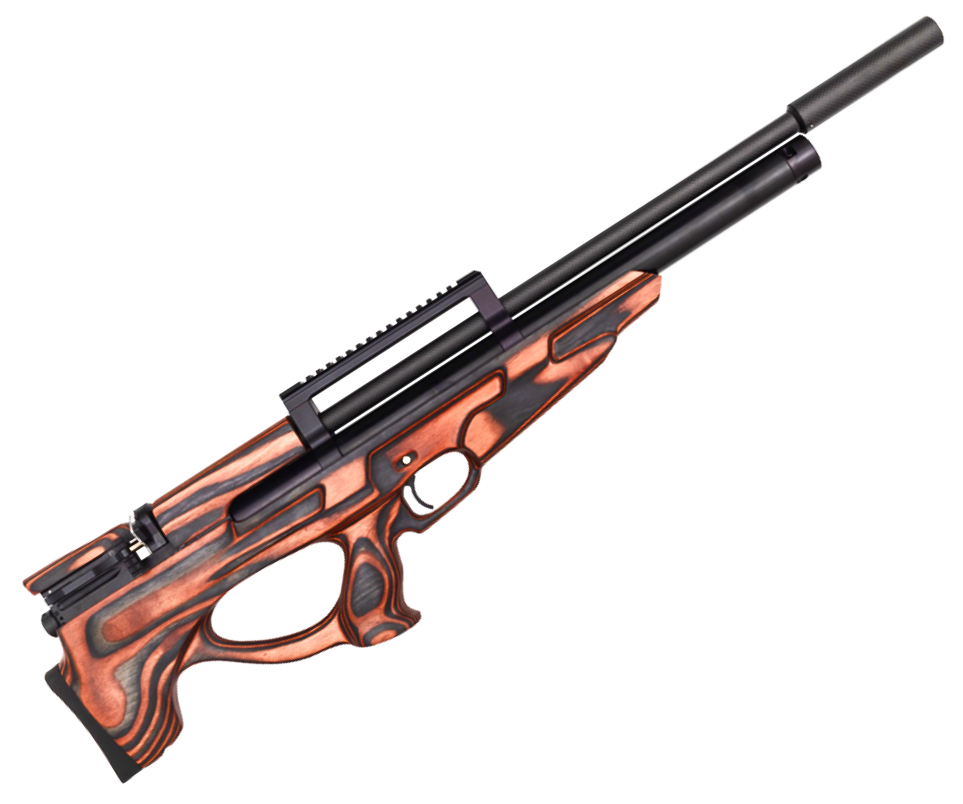 Пневматическая винтовка Ataman Bull-Pup M20SD 648 L8 6.35 мм (ламинат, оранжевый, редуктор, полнотел)