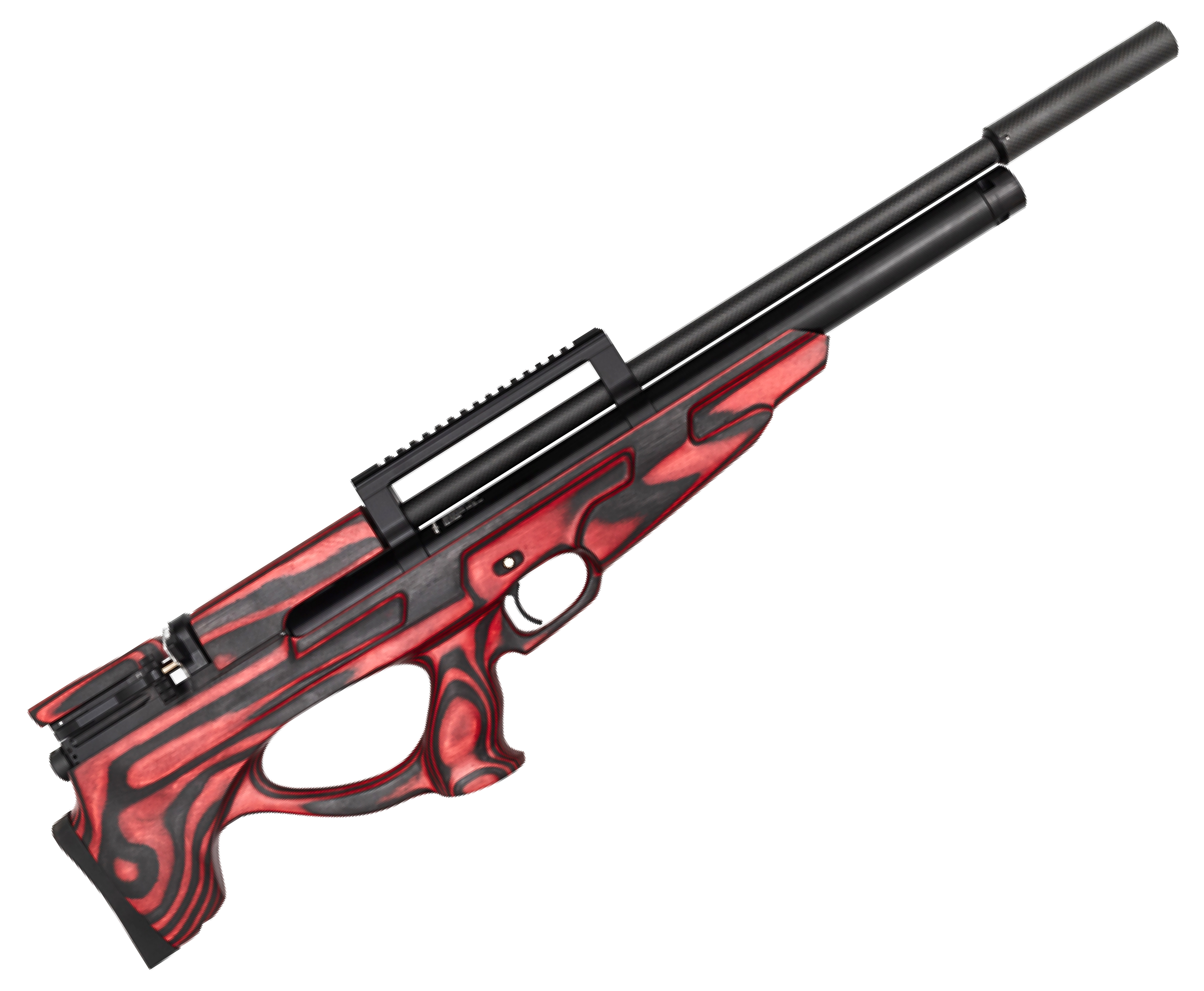 Пневматическая винтовка Ataman Bull-Pup M20SD 648 L9 6.35 мм (ламинат, красный, редуктор, полнотел)