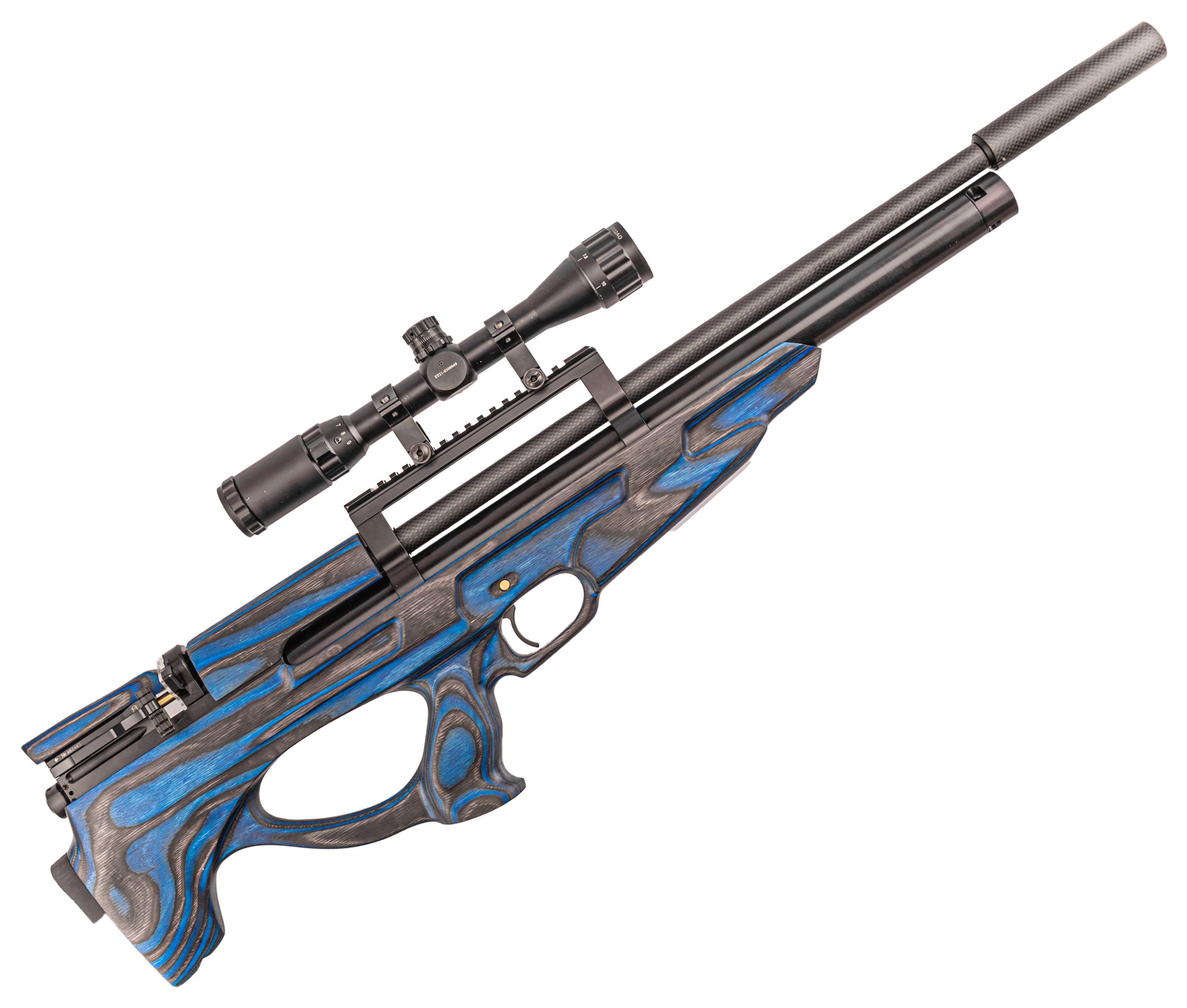 Пневматическая винтовка Ataman Bull-Pup M20SD 648 L1 6.35 мм (ламинат, синий, редуктор, полнотел)