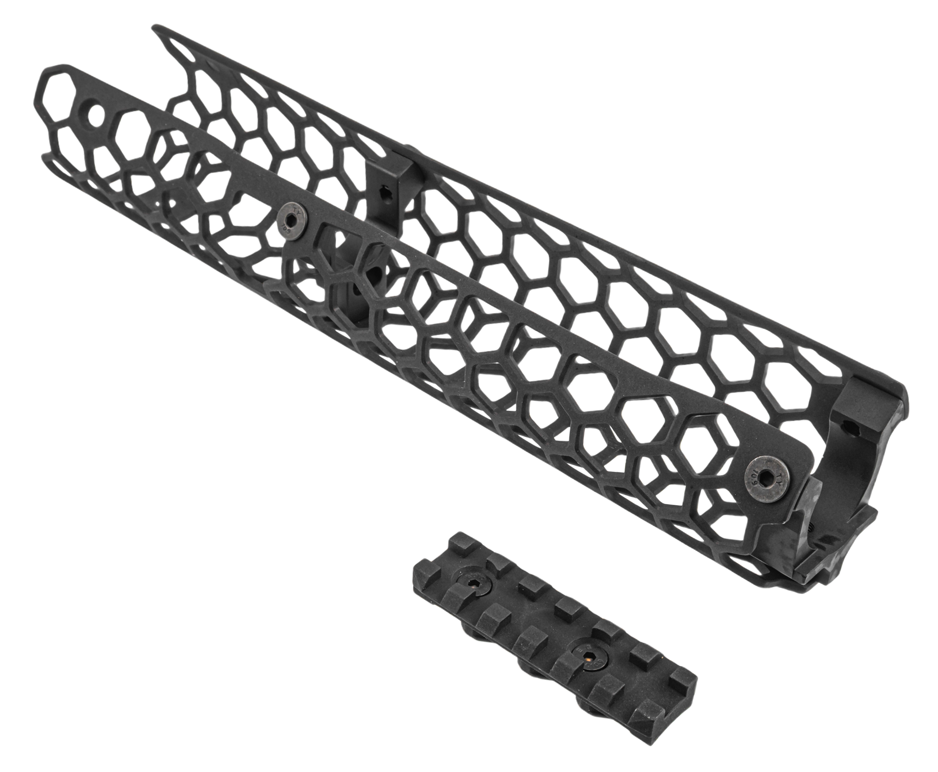 Тактическое цевье Гексагон для Витязь ПП-19-01 (Сайга-9, TR9, 285 мм, алюминий)