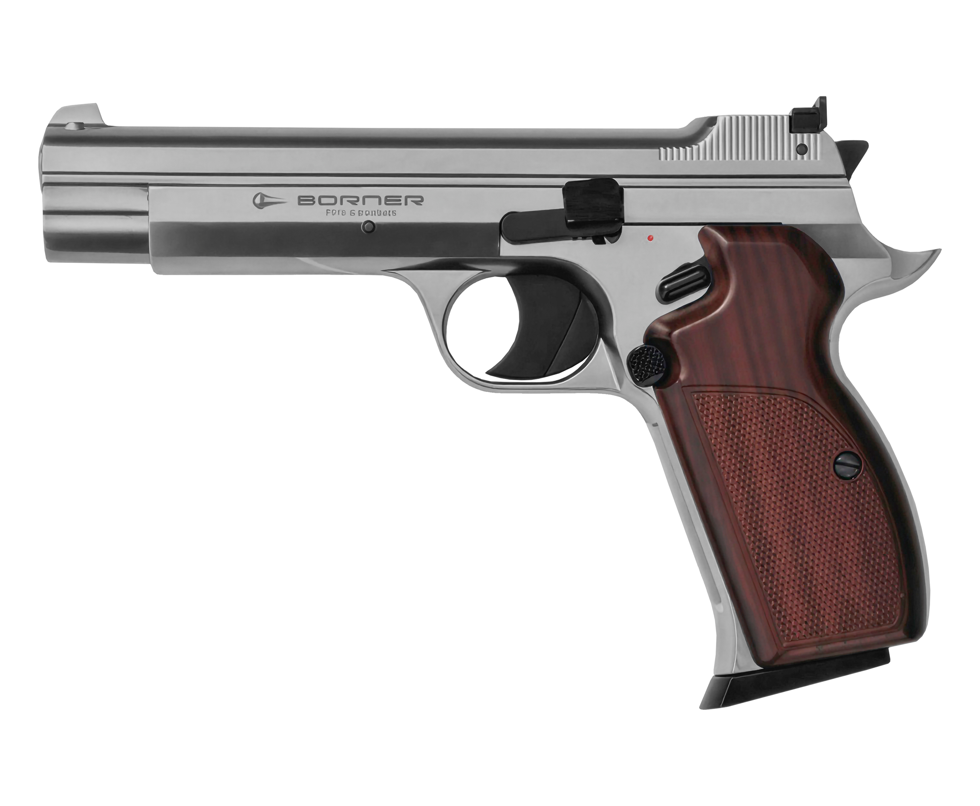 Пневматический пистолет Borner P210-S 4.5 мм (silver, CO2, Blowback)