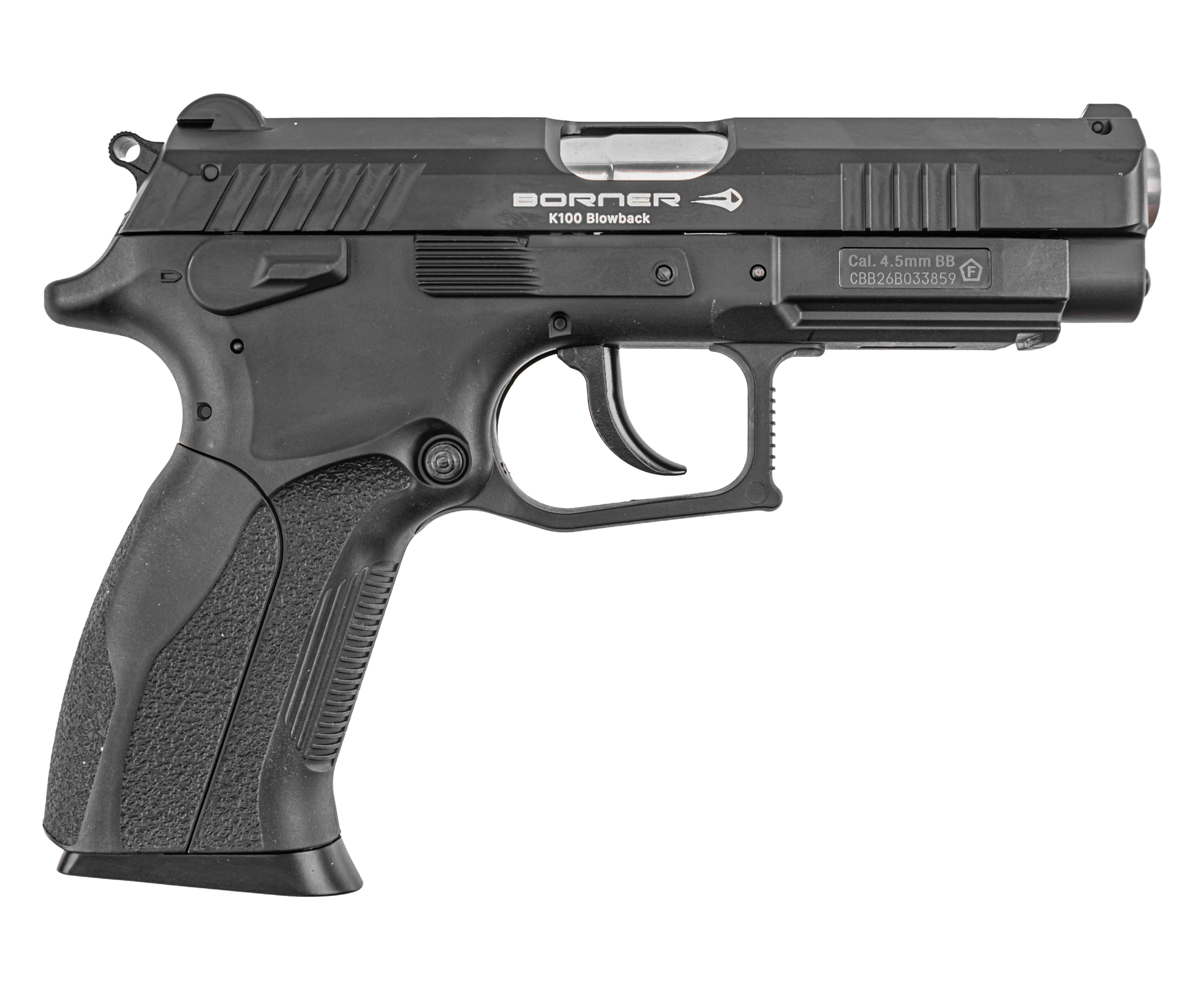 Пневматический пистолет Borner K100B 4.5 мм (CO2, Blowback, Grand Power)