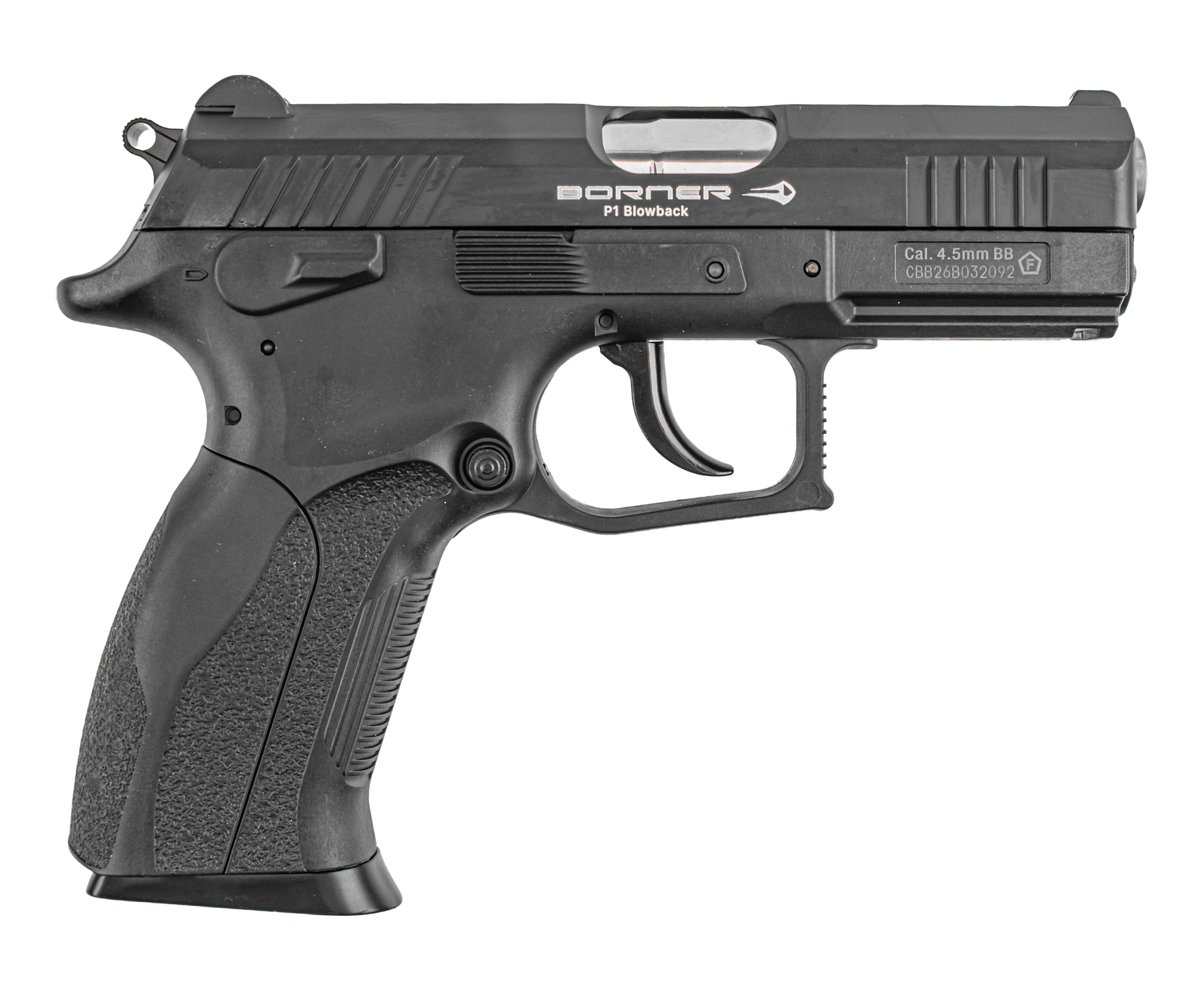 Пневматический пистолет Borner P1 Blowback 4.5 мм (CO2, Grand Power)
