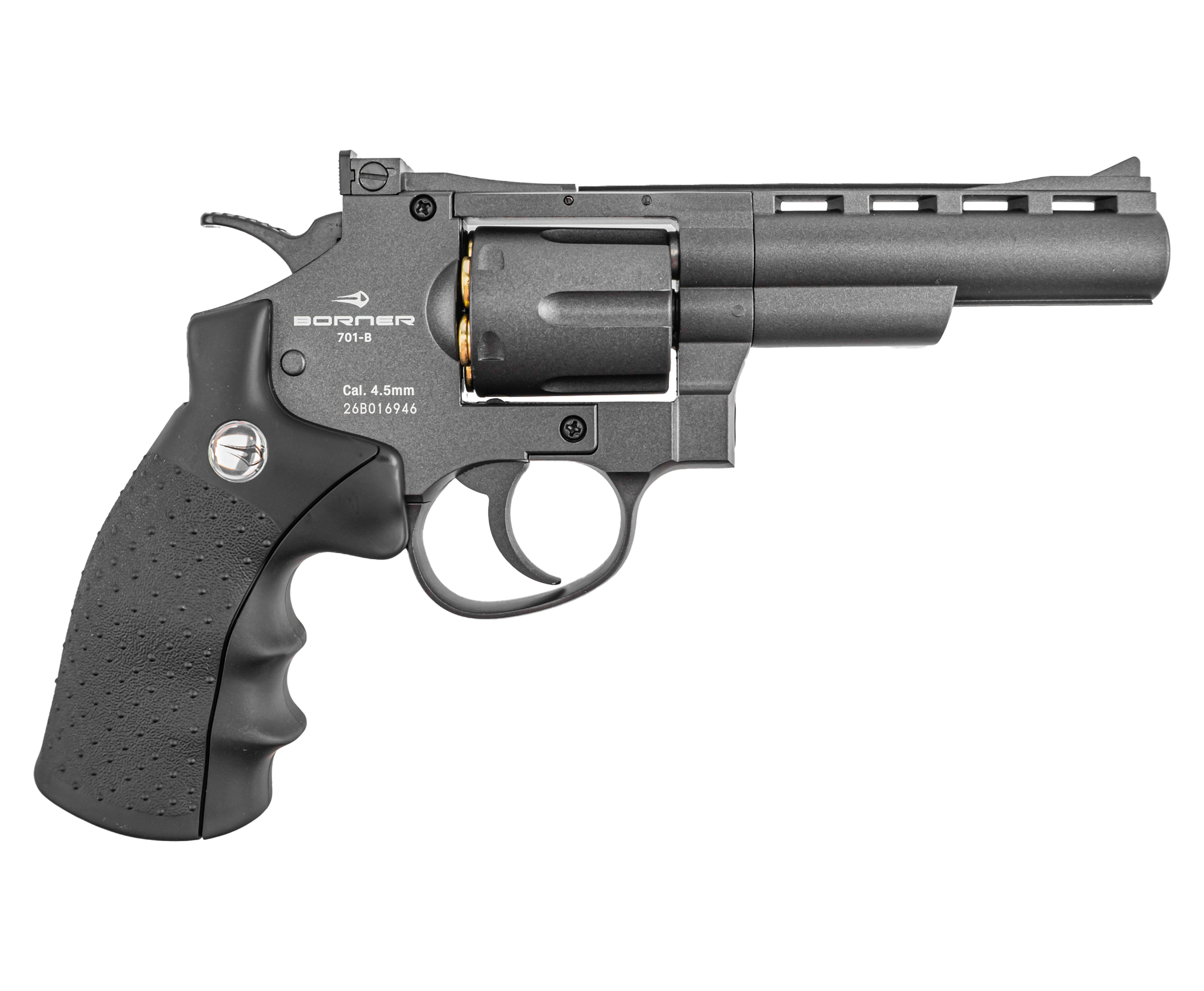 Пневматический револьвер Borner 701 4.5 мм (Smith Wesson, black)
