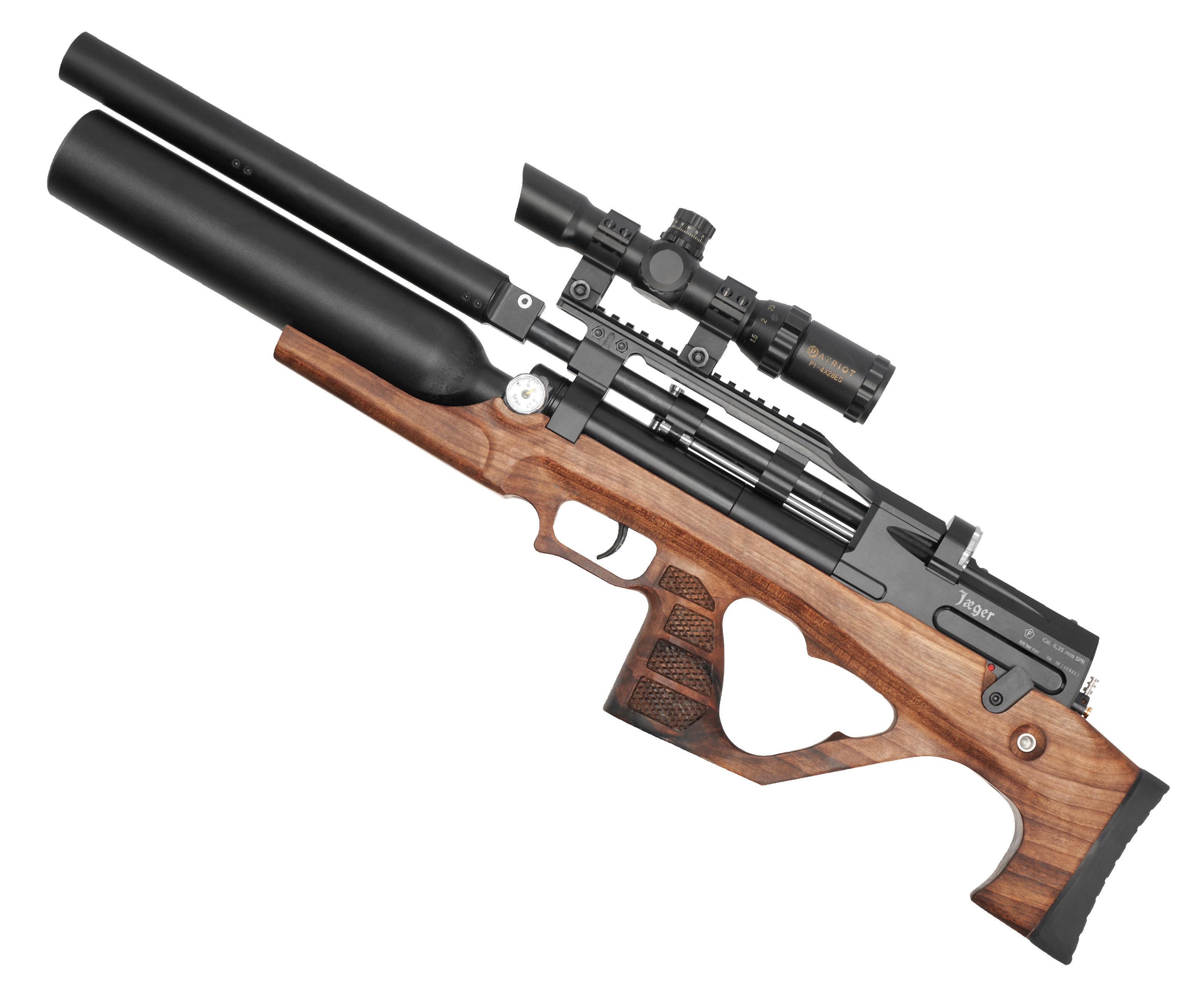 Пневматическая винтовка Jager SP BullPup 6.35 мм (470 мм, передний взвод, LW, колба)