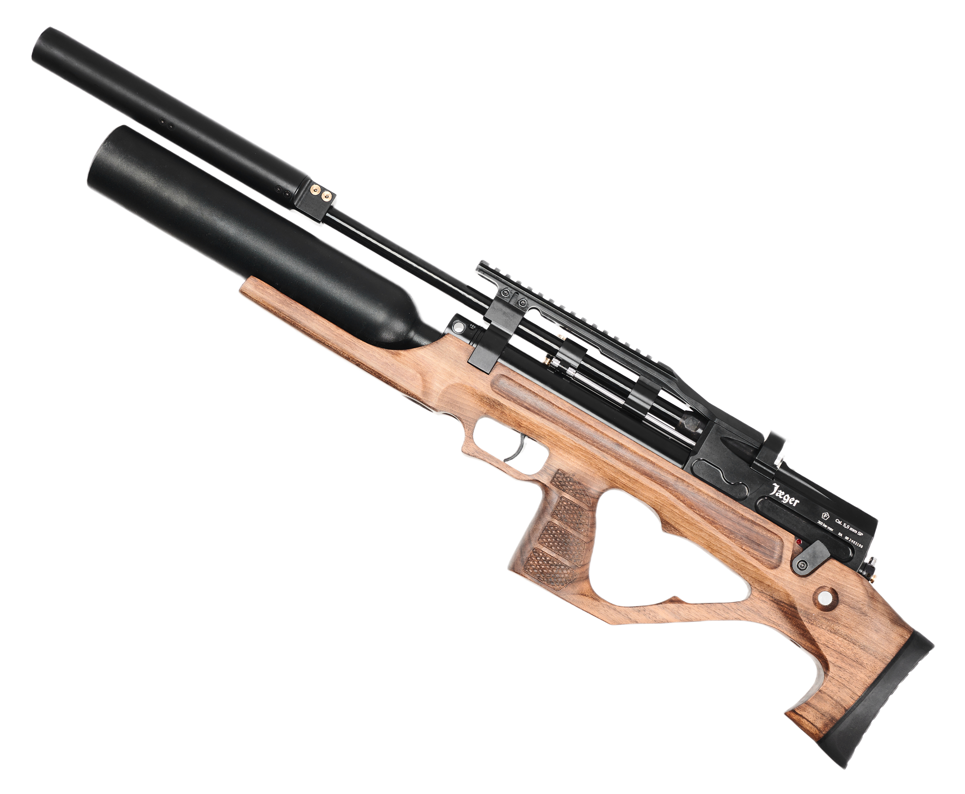 Пневматическая винтовка Jager SP BullPup 5.5 мм (550 мм, AP, передний взвод, колба)