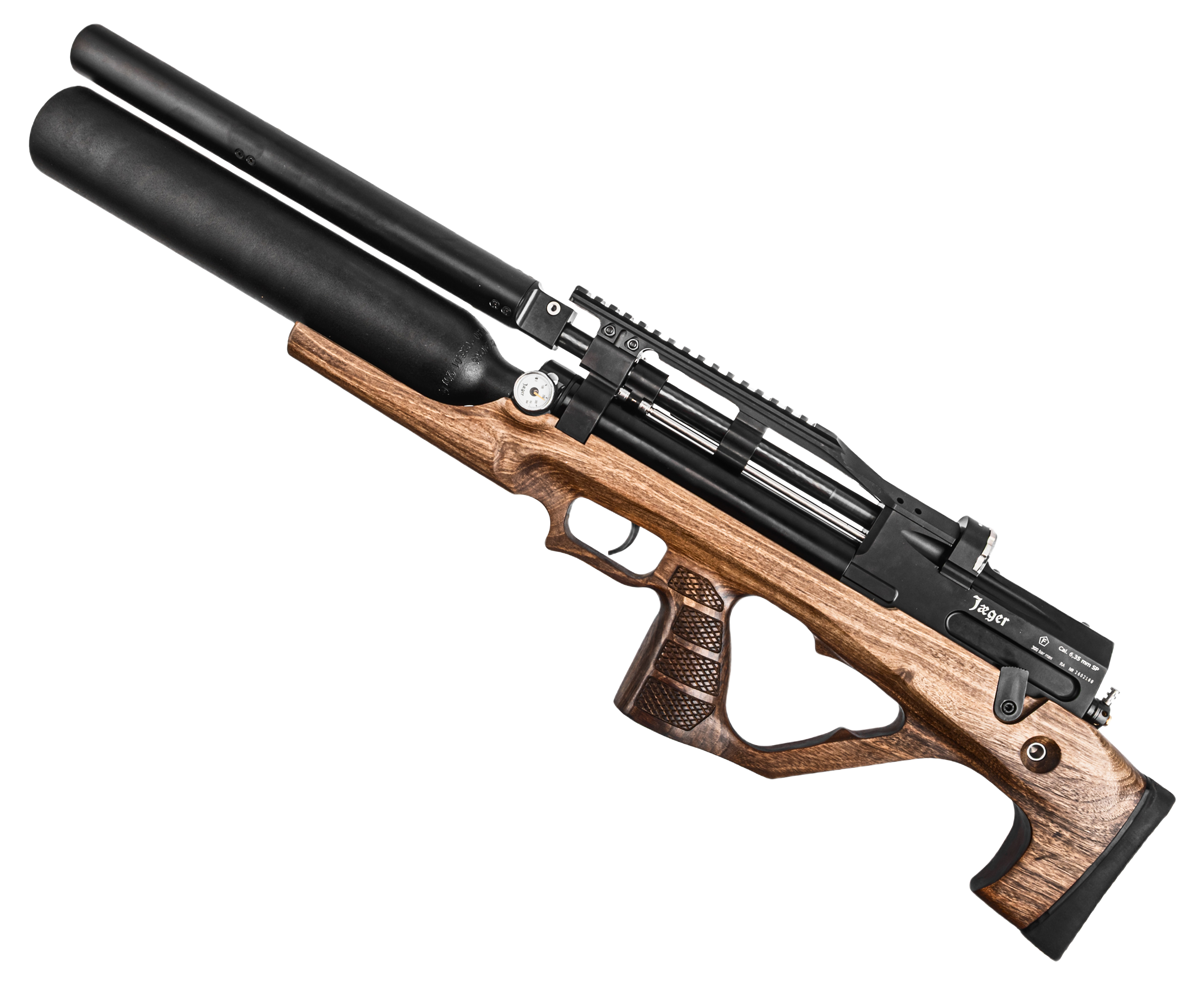 Пневматическая винтовка Jaeger SP Bull-Pup 6.35 мм (470 мм, передний взвод, AP, колба, F316S/AP/B)