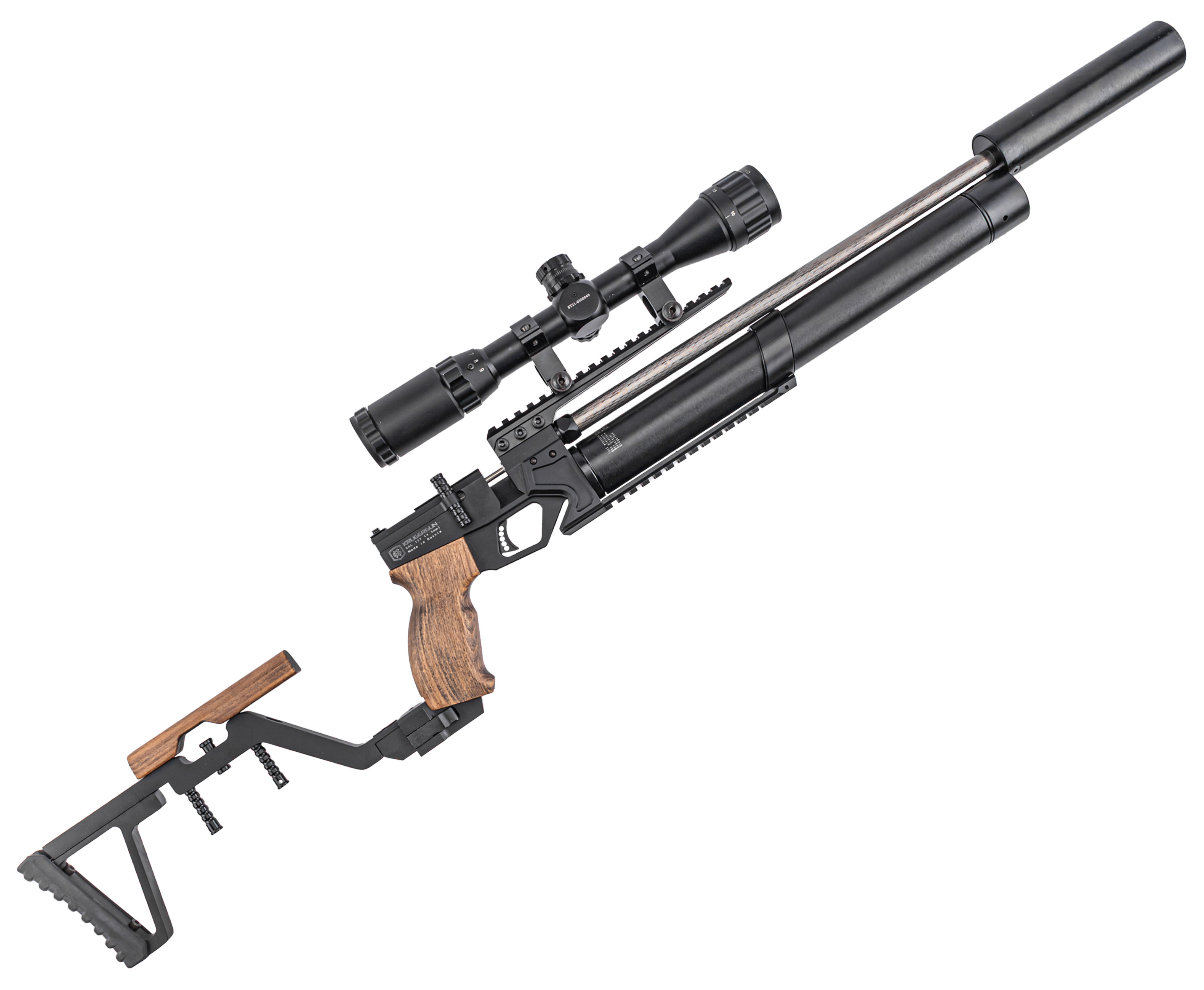Пневматическая винтовка KrugerGun Корсар 4.5 мм (прямоток, 420 мм, дерево)
