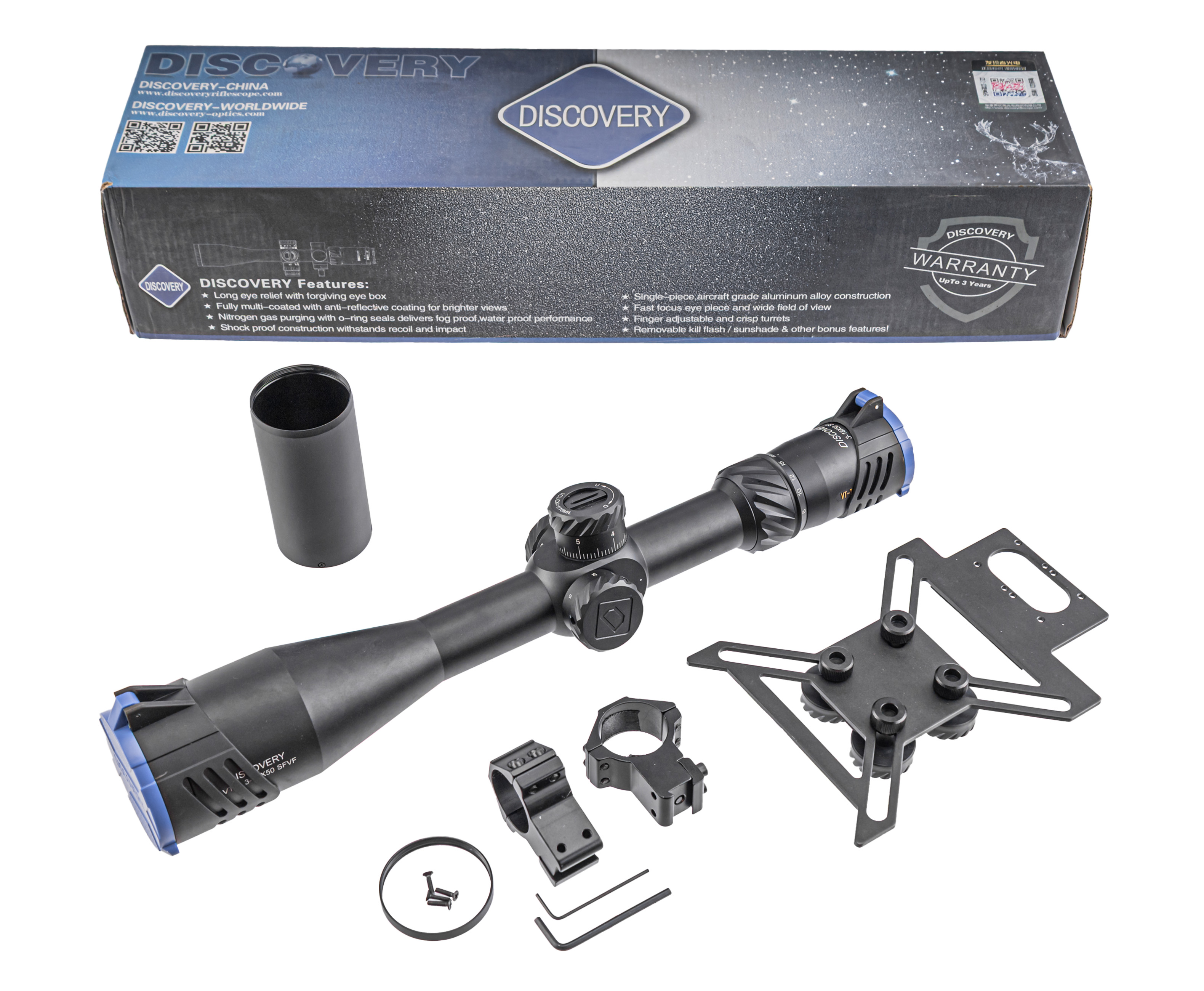 Оптический прицел Discovery VT-T 3-18x50 SFVF-N (30 мм, DLT FFP MIL, 0.25 МОА)