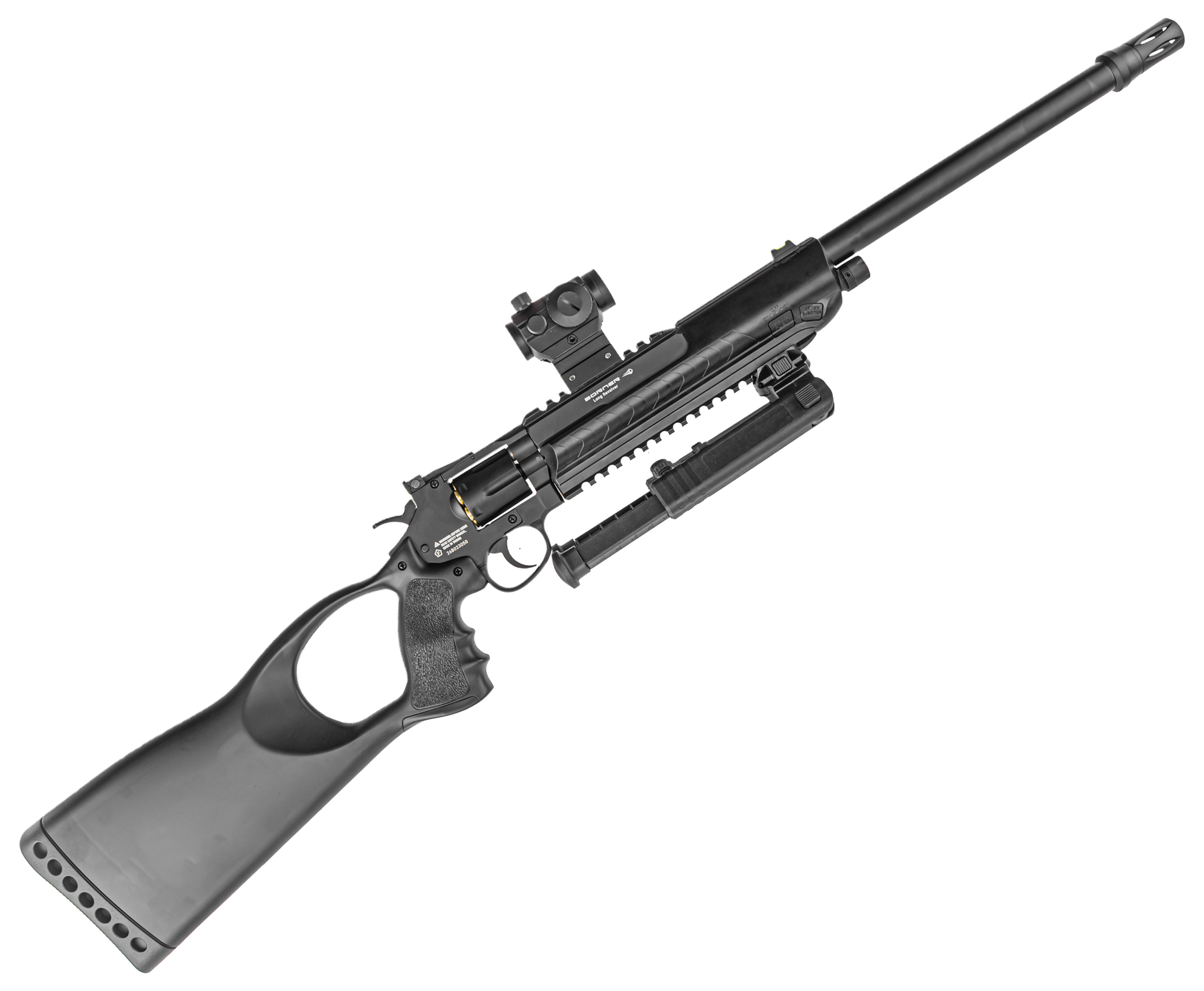 Пневматический револьвер Borner Long Revolver 4.5 мм (карабин)