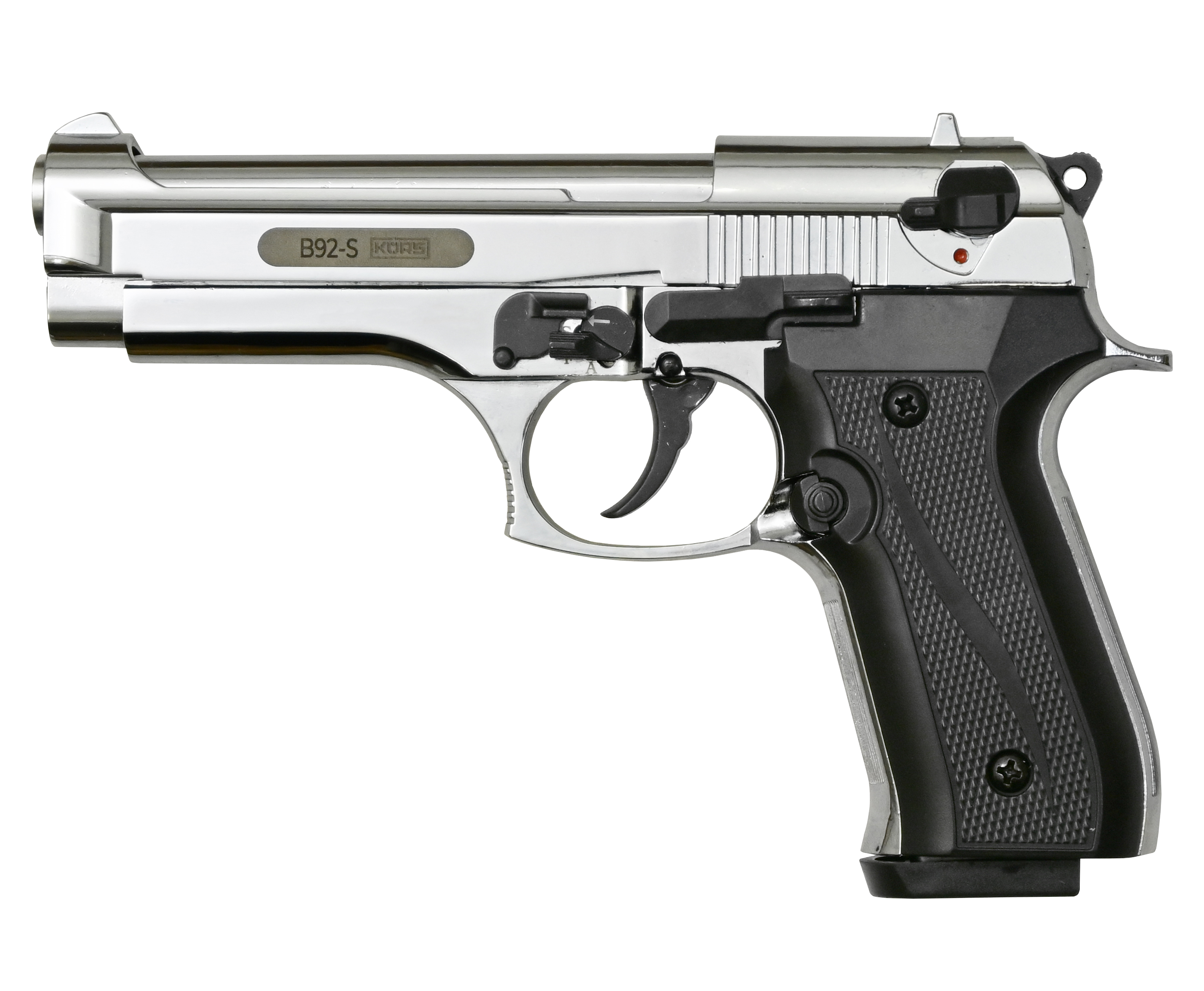 Сигнальный пистолет Kurs B92-S Хром 5.5 мм (10ТК, Беретта В92)