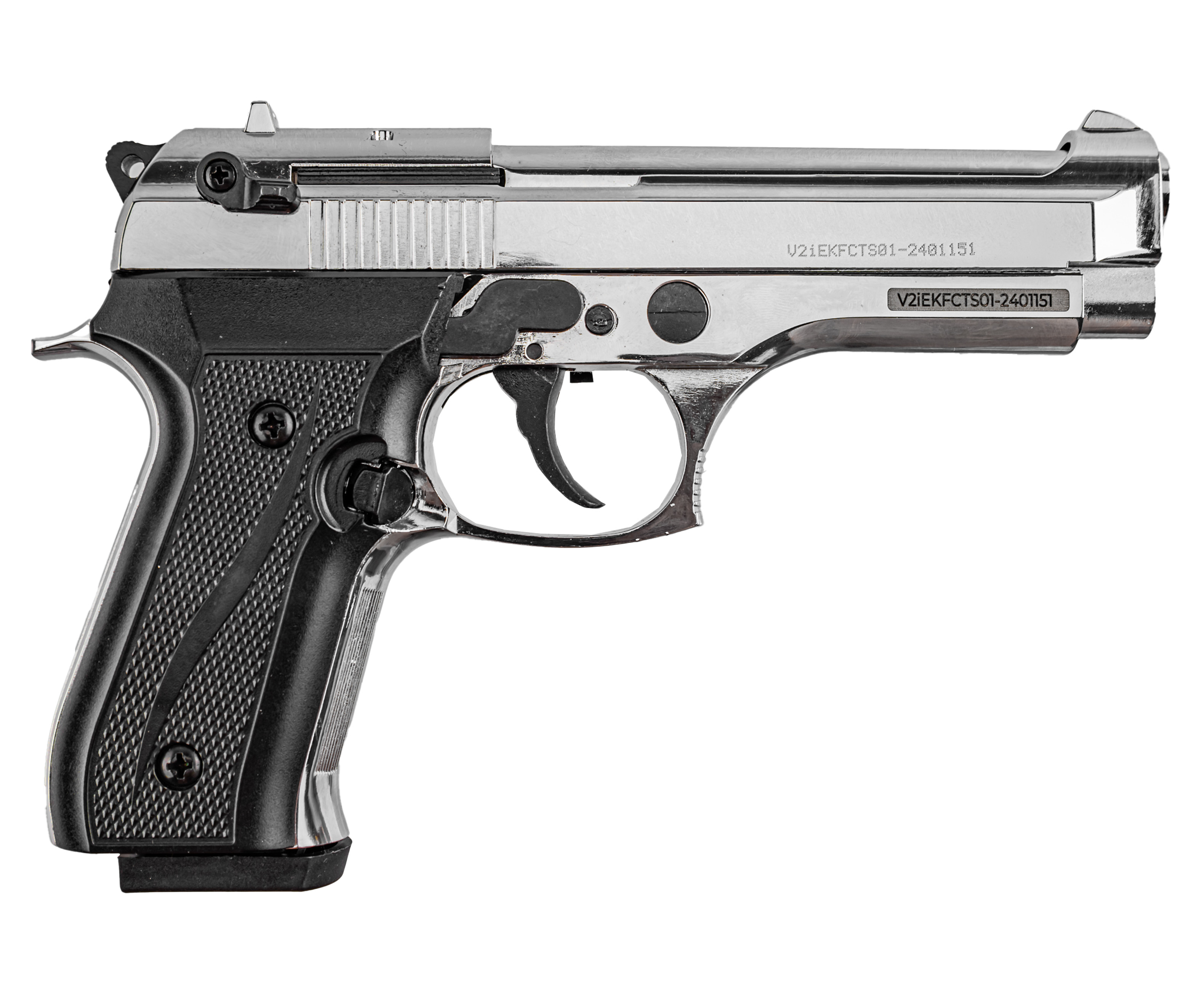 Сигнальный пистолет Kurs B92-S Хром 5.5 мм (10ТК, Беретта В92)