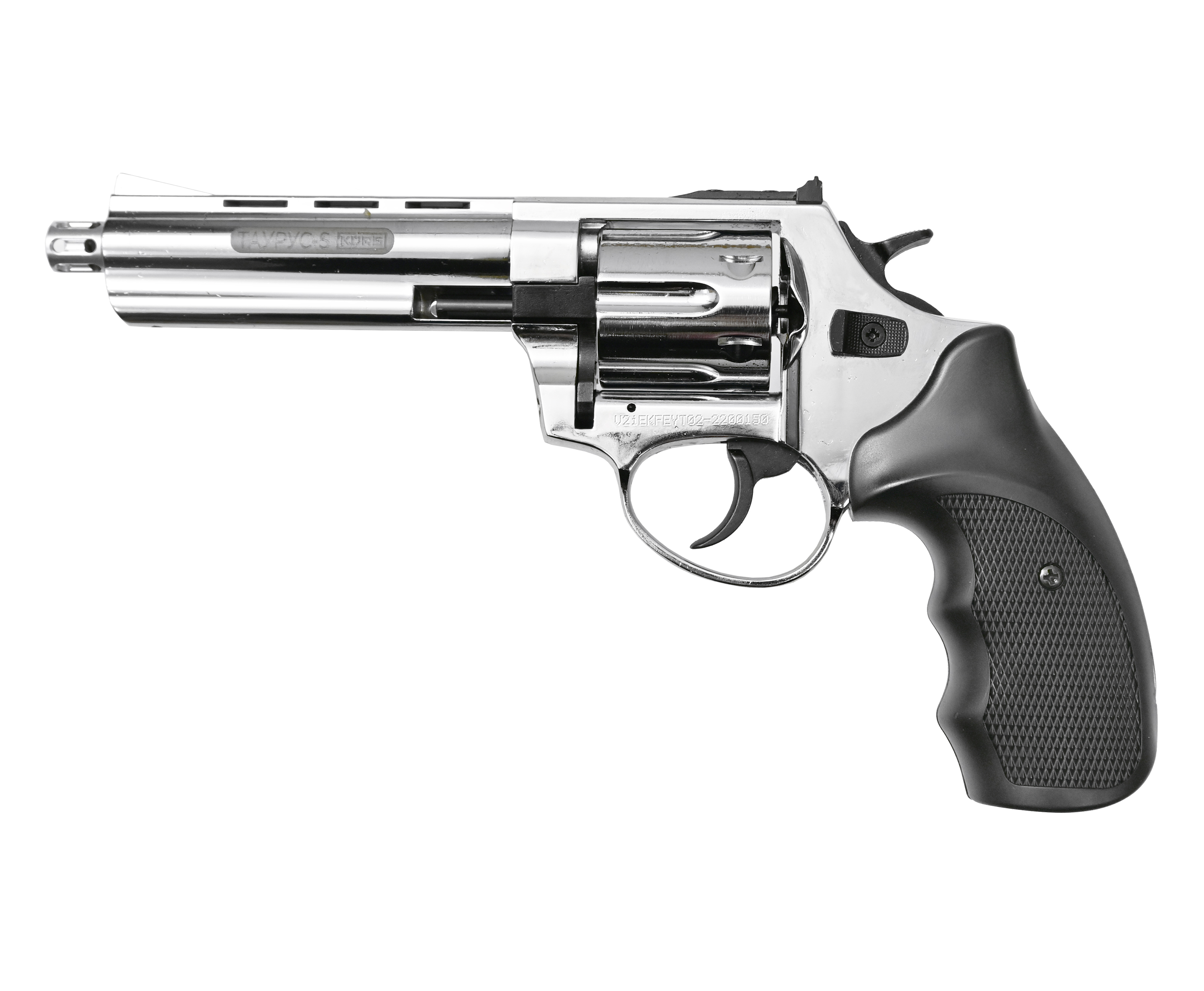 Сигнальный револьвер Kurs Таурус S 4.5 дюйма 5.5 мм (10ТК, Smith & Wesson, Хром)