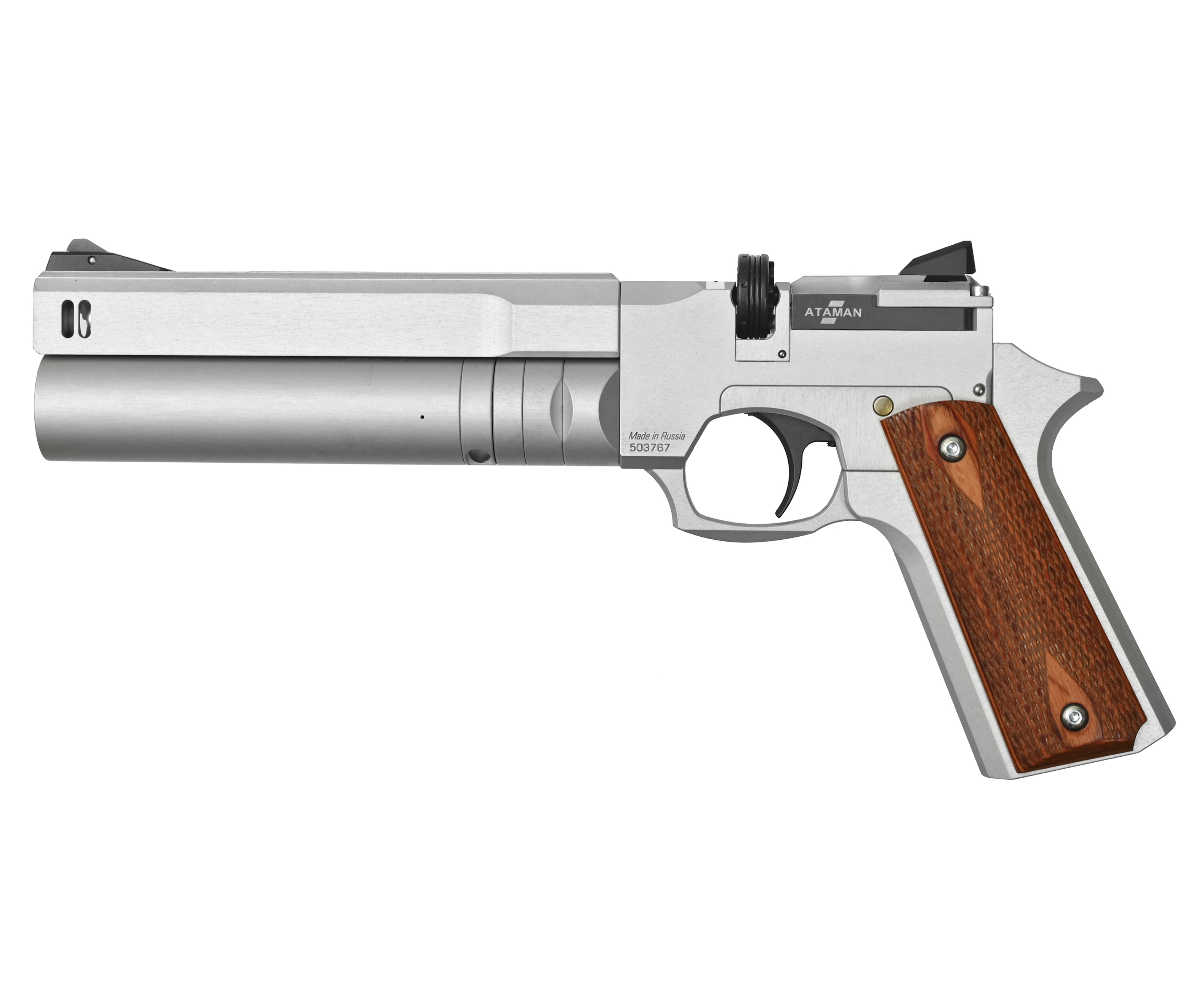 Пневматический пистолет Ataman AP16 512/S Compact 5.5 мм (Металл, PCP)
