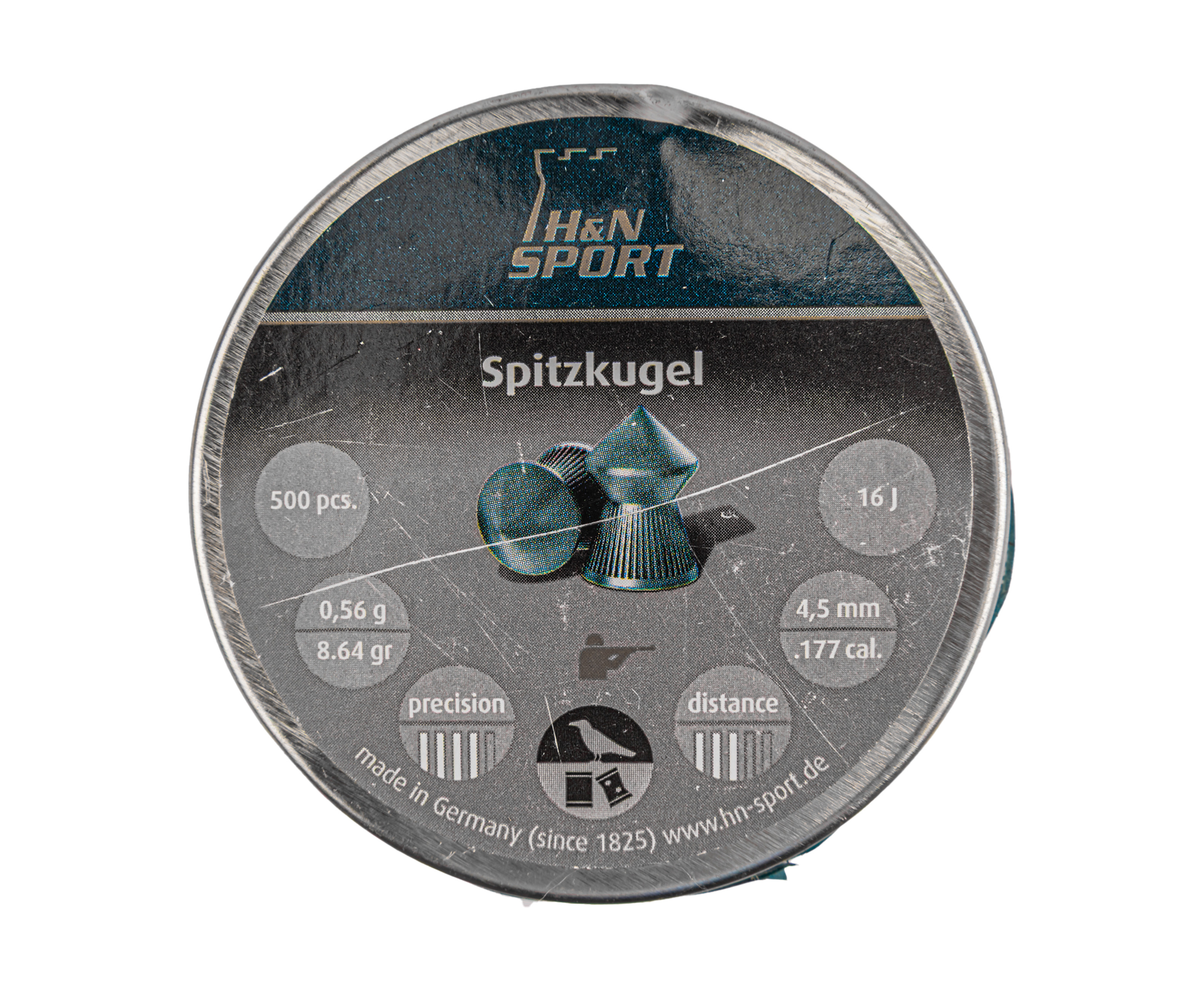 Пули пневматические H&N Spitzkugel Dias Spitz 4.5 мм (500 шт, 0.56 г)