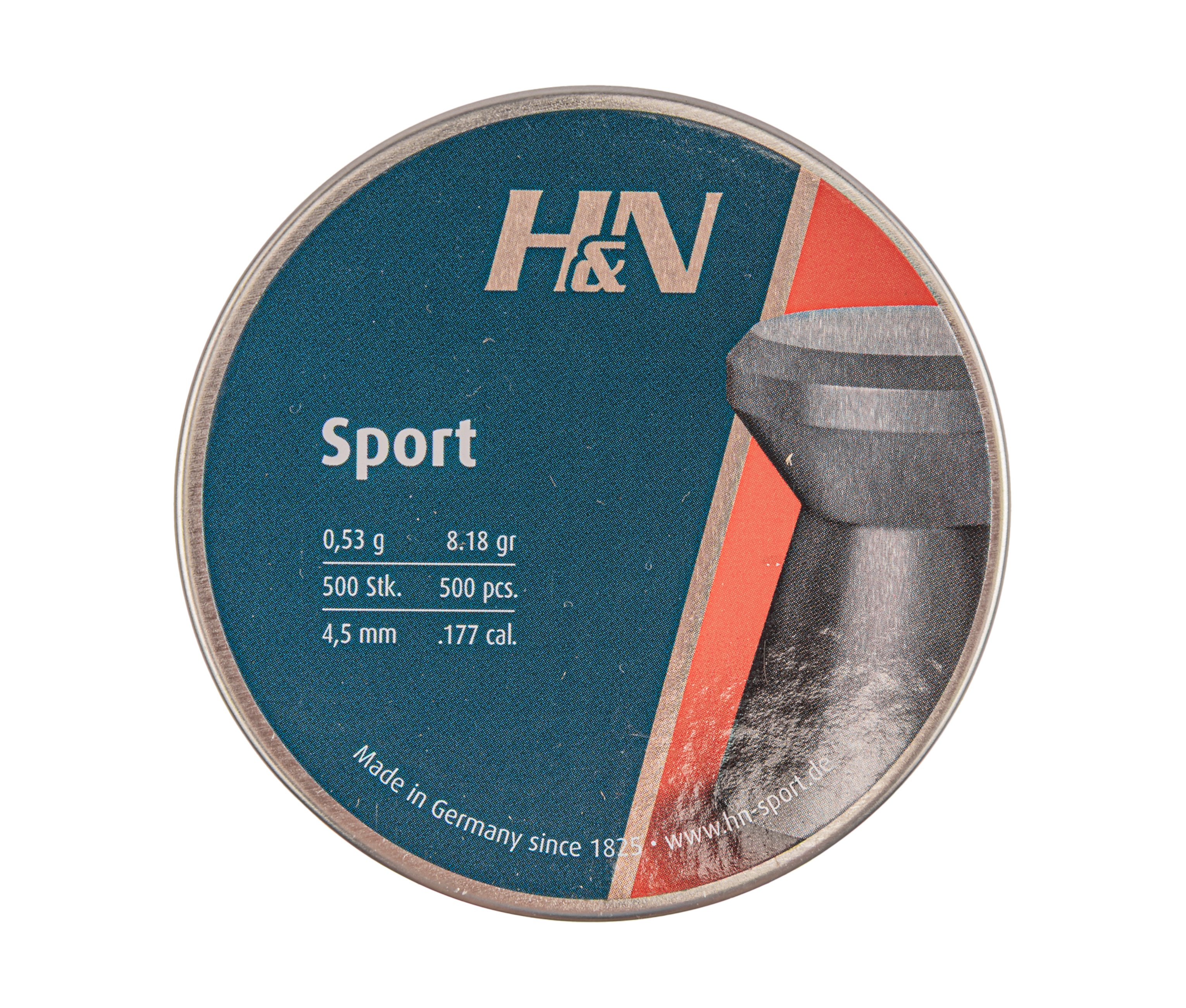 Пули пневматические H&N Sport 4.5 мм (500 шт, 0.53 г)