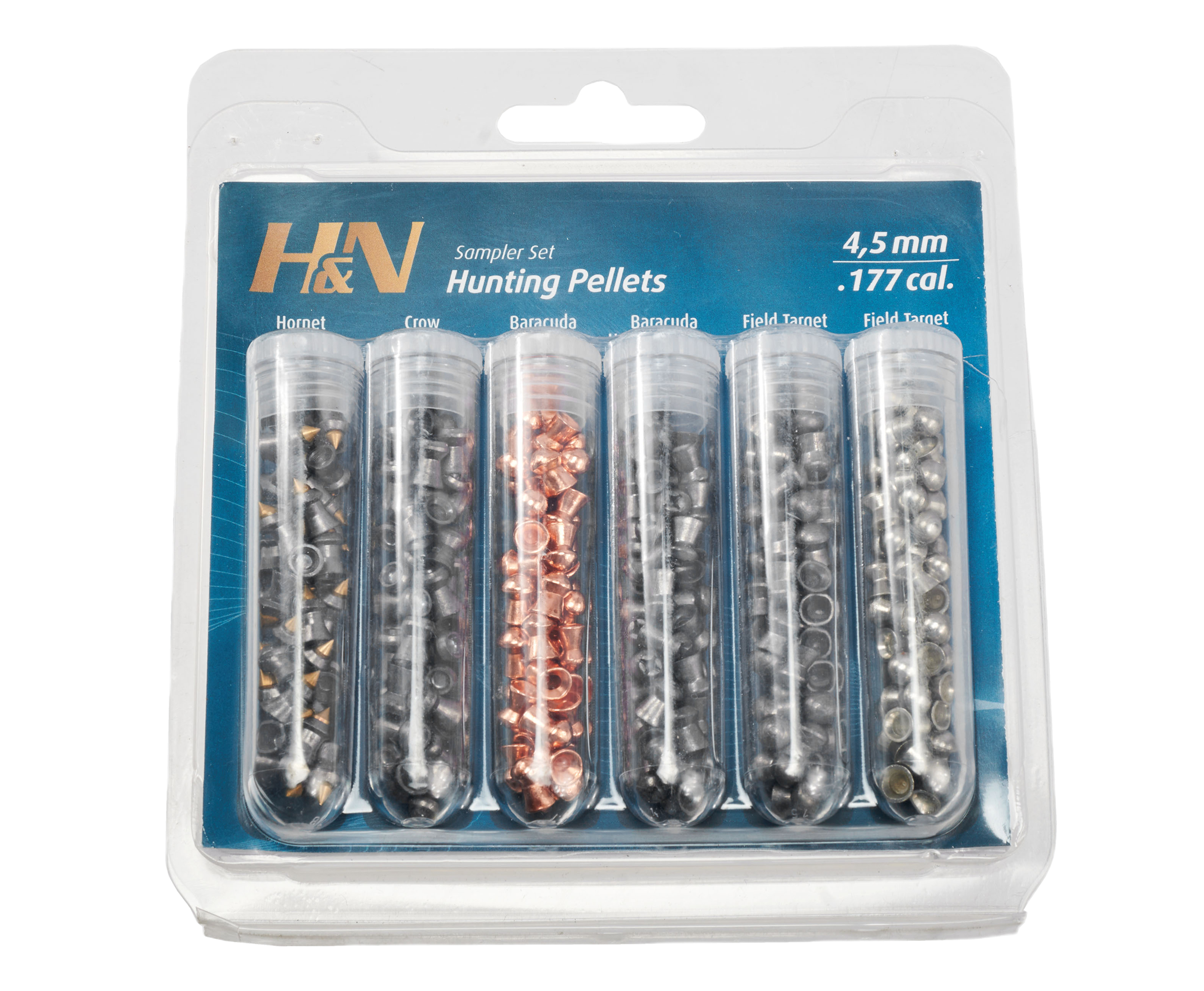 Набор пуль пневматических H&N Hunting Pellets Set 4.5 мм (215 шт)