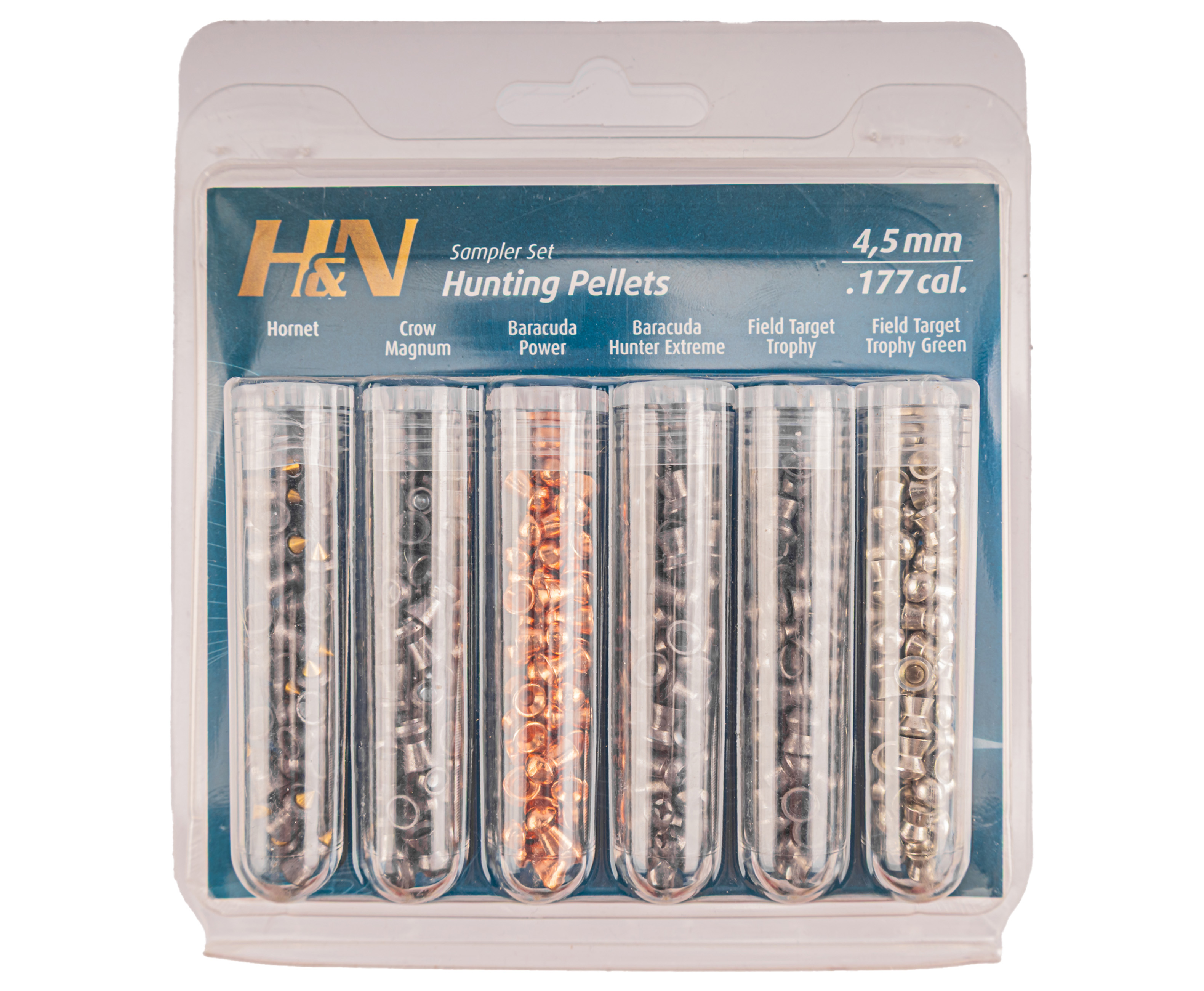 Набор пуль пневматических H&N Hunting Pellets Set 4.5 мм (215 шт)