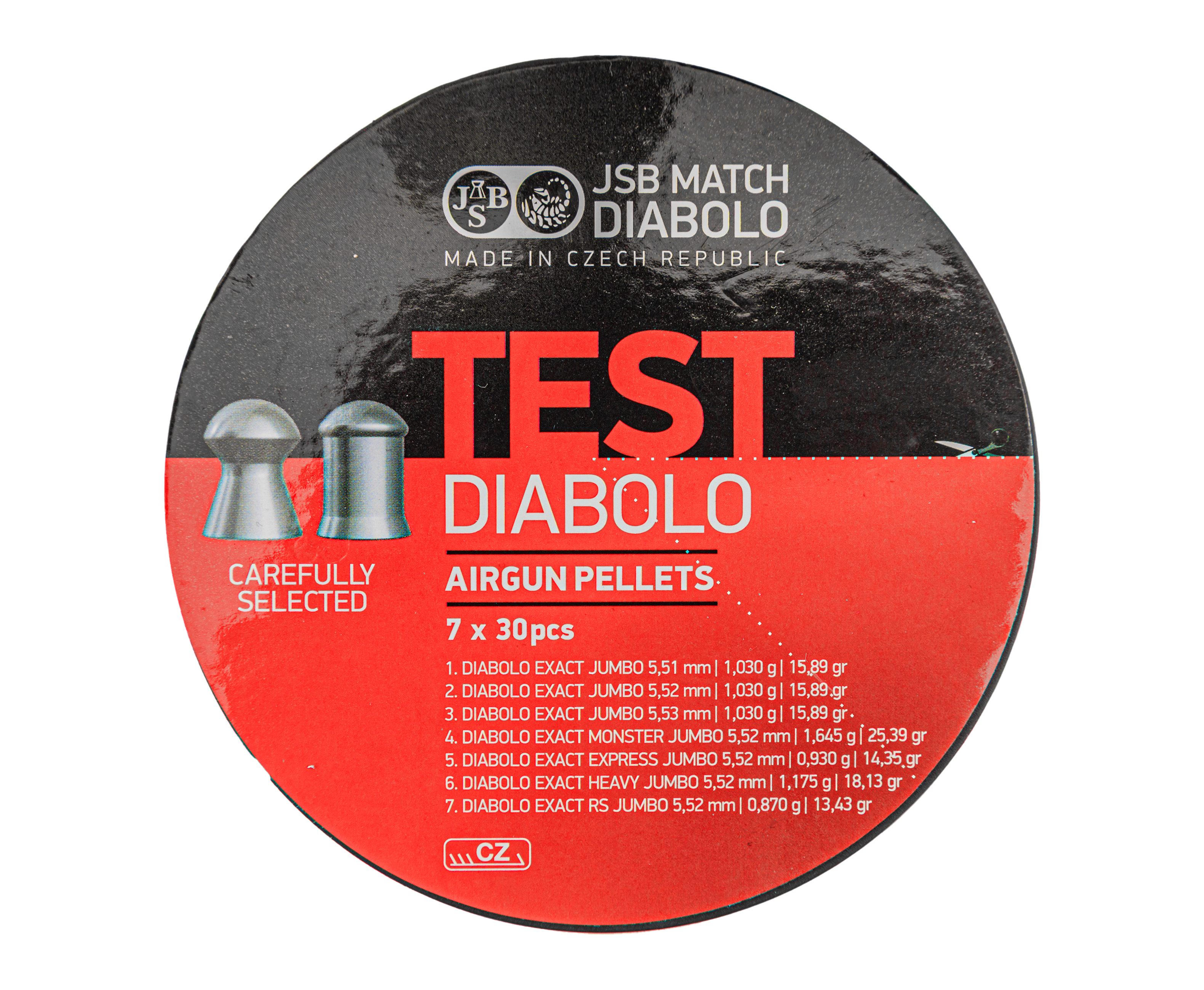 Набор пуль пневматических JSB Test Diablo 5.5 мм (210 штук)