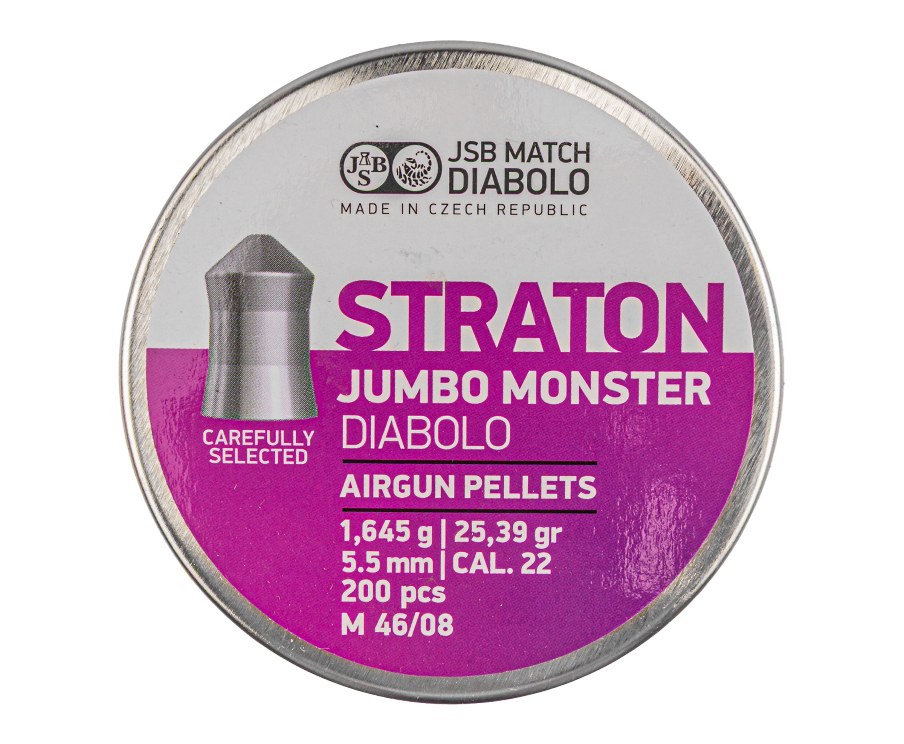 Пули пневматические JSB Straton Jumbo Monster 5.5 мм (200 шт, 1.645 г)