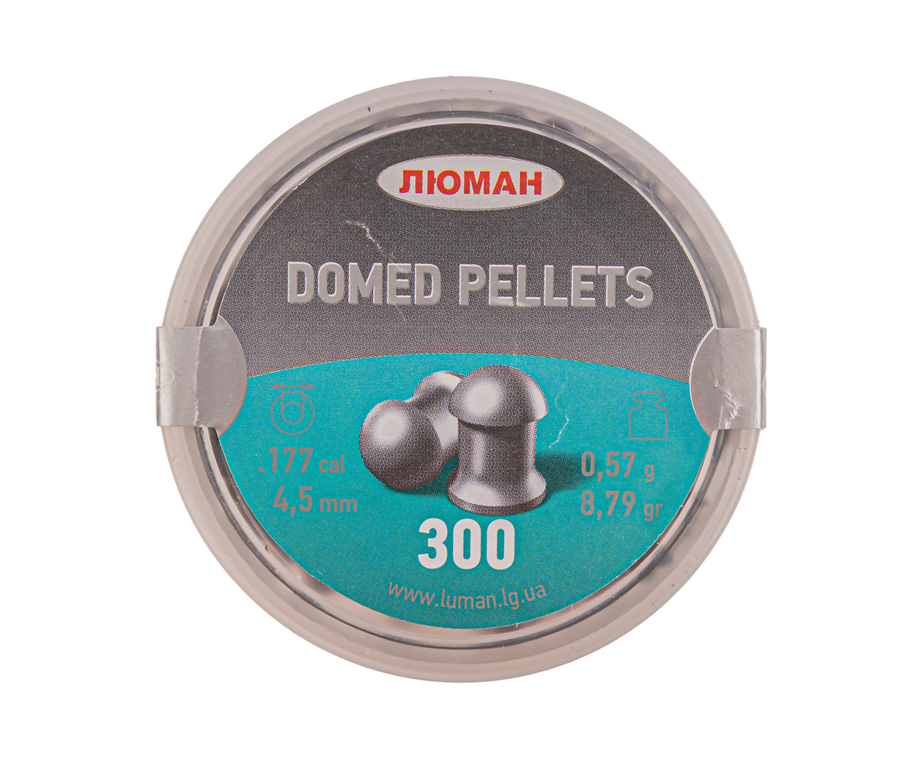 Пули пневматические Люман Domed Pellets 4.5 мм (300 шт, 0.57 г)