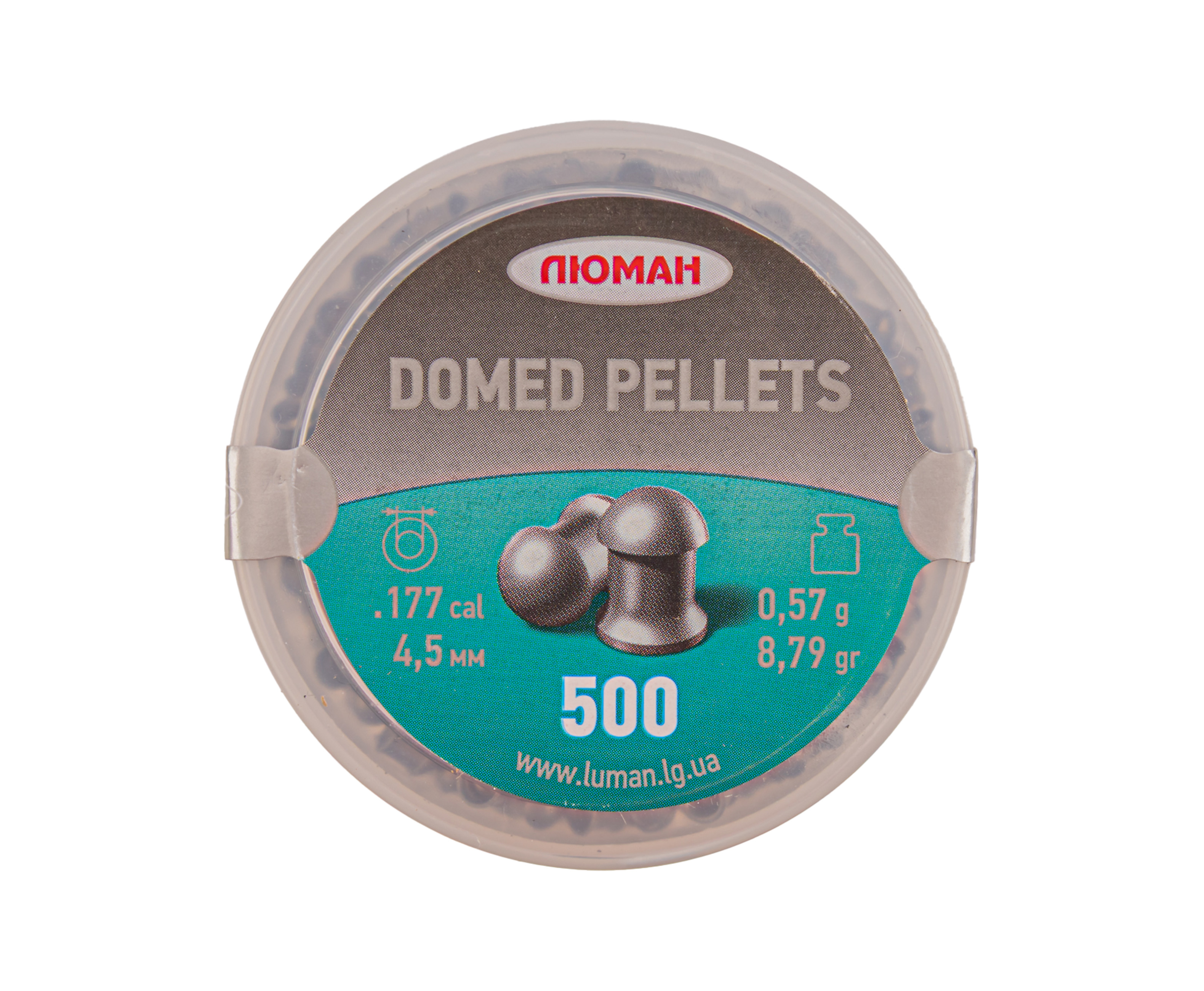 Пули пневматические Люман Domed Pellets 4.5 мм (500 шт, 0.57 г)