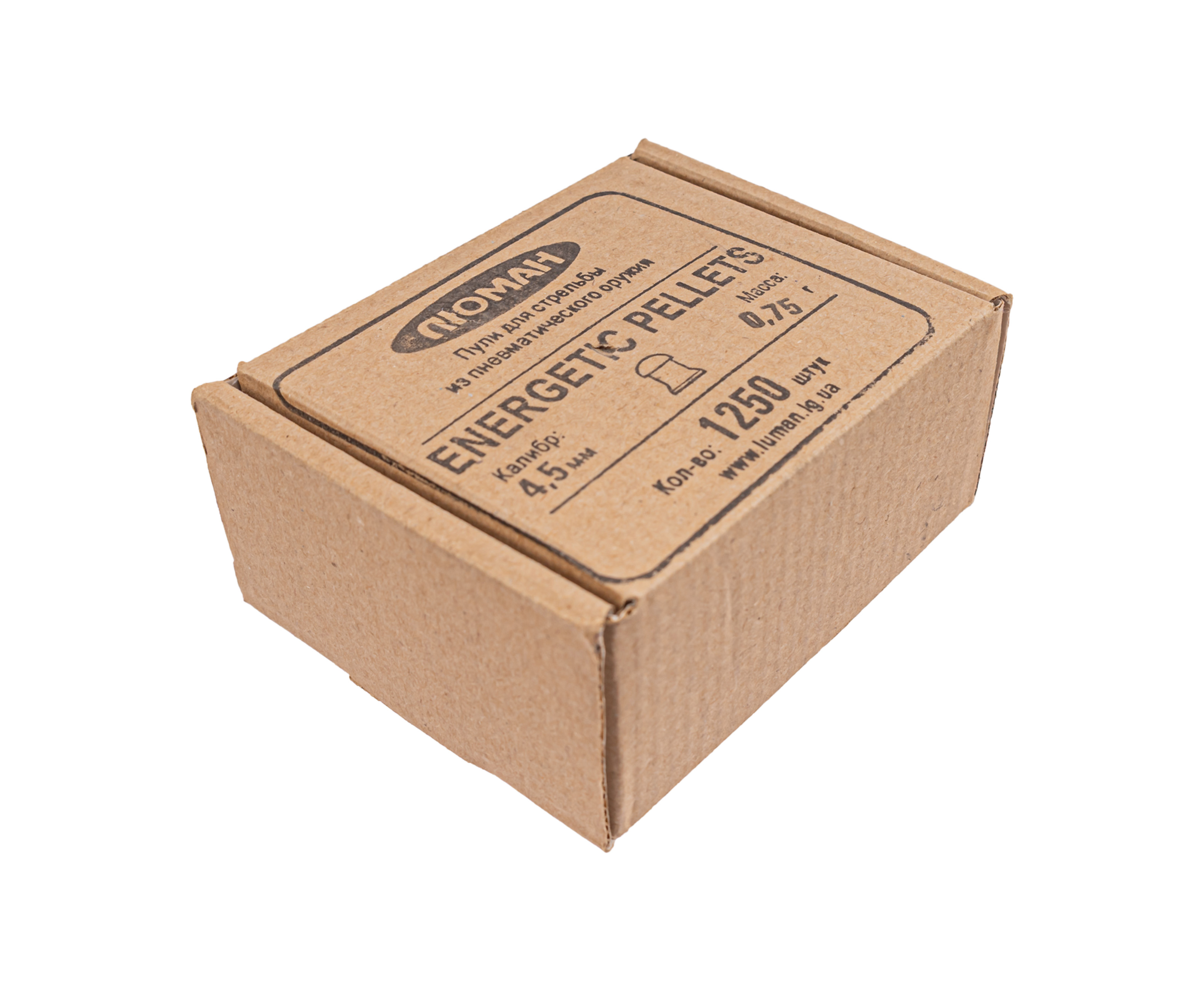 Пули пневматические Люман Energetic Pellets 4.5 мм (1250 шт, 0.75 г)