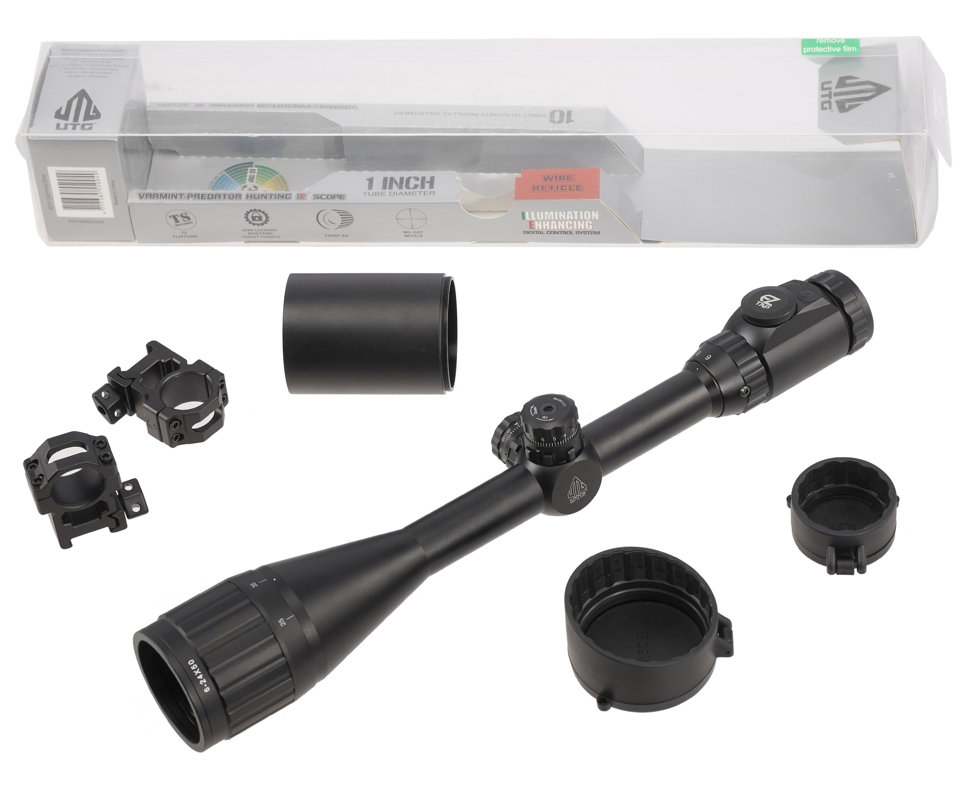 Оптический прицел Leapers True Hunter IE 6-24x50 (Weaver, 25.4 мм, Mil-Dot)