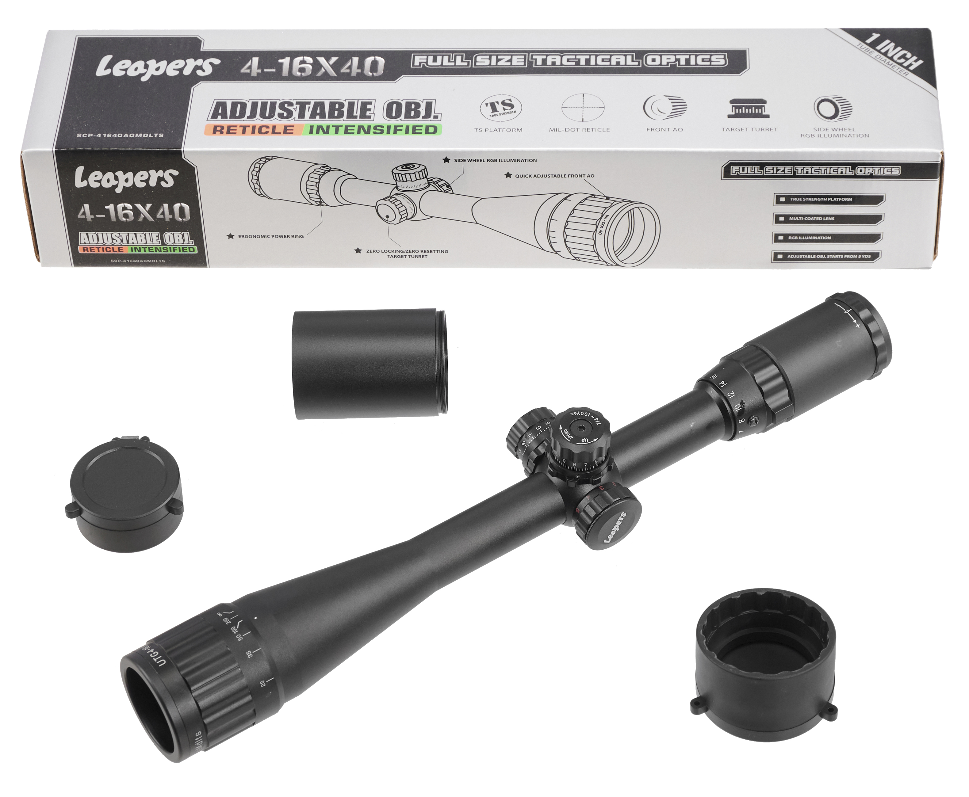 Оптический прицел Leapers 4-16x40 Full Size (UTG414L, SCP-416AOMDLTS, 25.4 мм)