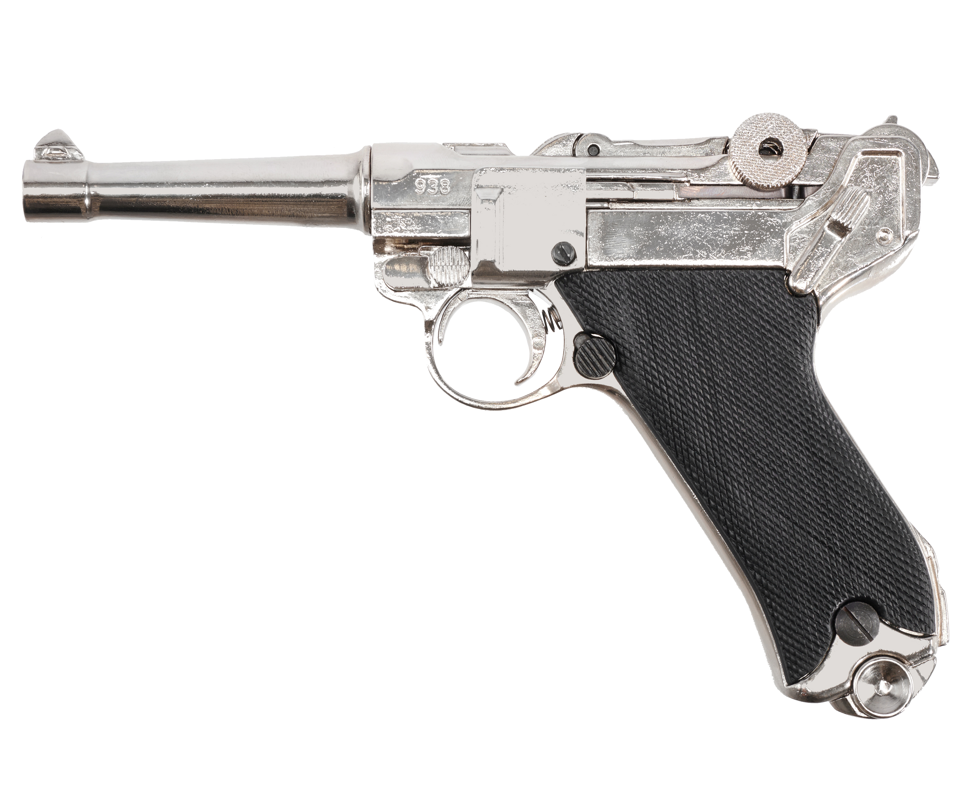 Макет пистолета Denix D7/8143 Luger P08 (ММГ, Германия, никель, 1898 г)