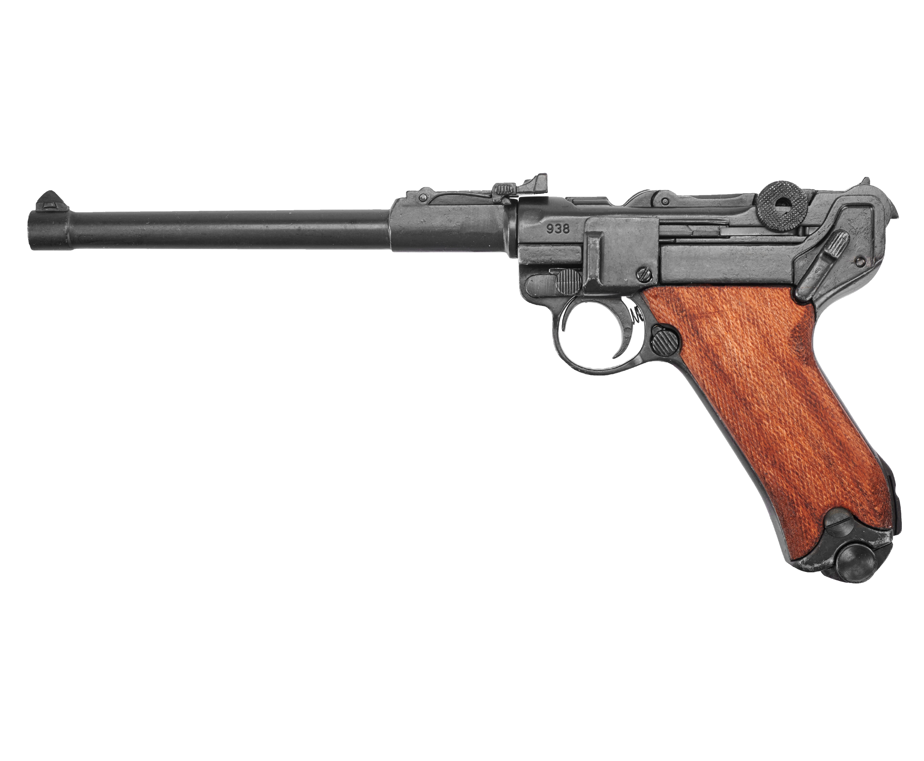 Макет пистолета Denix Luger Parabellum P08 (D7/M-1145, дерево, артиллерийский)